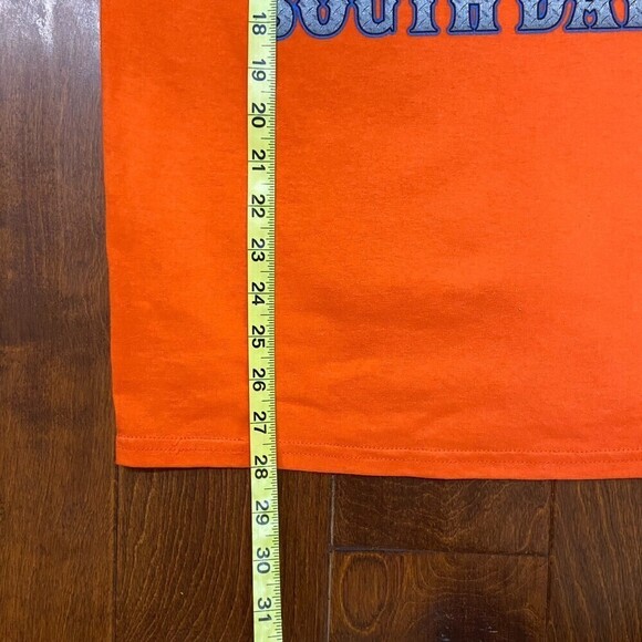 Sturgis South Dakota Motorcycle Rally 2019 Bald Eagle Logo Orange Tee Men's M - Picture 7 of 7